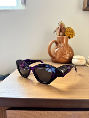 Prada Women's Glasses Like New, Semi-Transparent Purple Frame