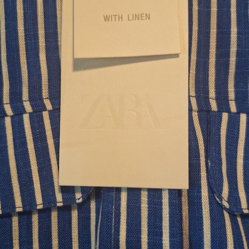 Zara linen shirt small, new, 80% viscose 20% linen, 3/4 sleeves
