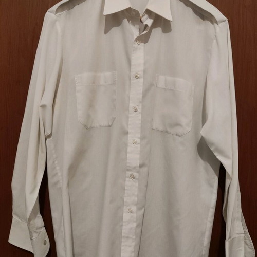 Merchant Navy Officer Shirt like new, size Large, white