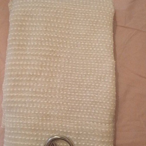 Curtain with Metal Rings 140×260 cm, beige
