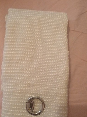 Curtain with Metal Rings 140×260 cm, beige