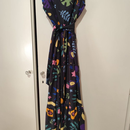 Chaton dress like new, black multicolor, size M