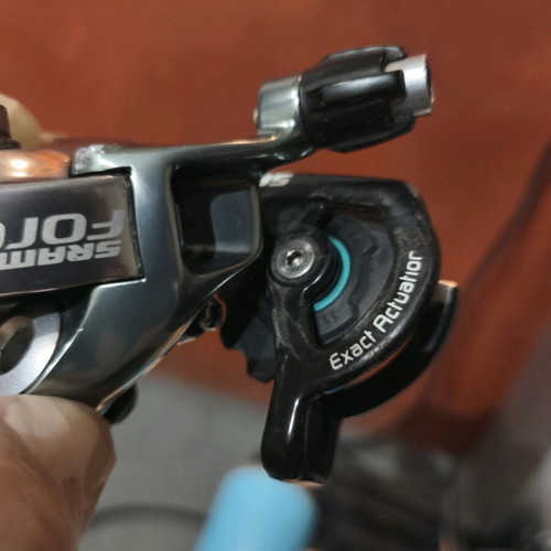 Sram Force 10-speed rear derailleur used, short, carbon-aluminum
