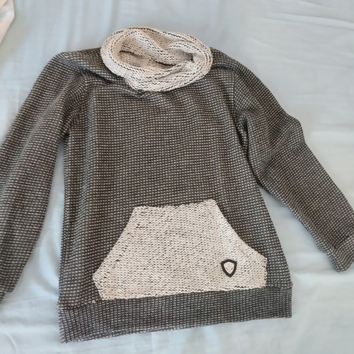 Serafino boys' sweater size 128 cm, like new, gray