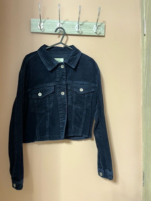 Corduroy jacket Stradivarius used, size M, blue