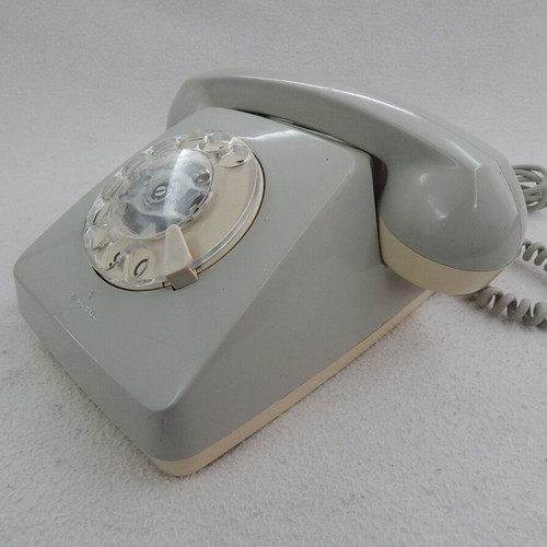 Siemens rotary dial telephone, Greek made 1970s