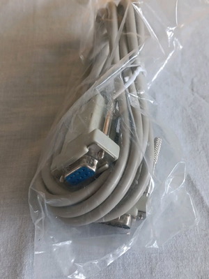 RS-232 serial port cable new with 9-pin male-female connectors