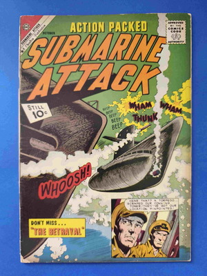 Submarine Attack Charlton Comics μεταχειρισμένο κόμικ