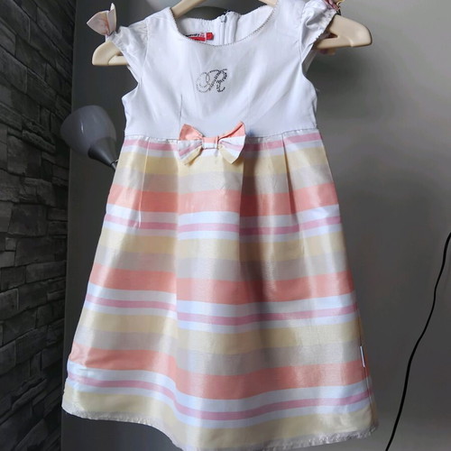 Raxevsky dress 6 years like new, white multicolor