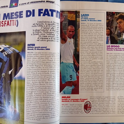 Calcio 2000 Italian Football Magazine February 2006 like new