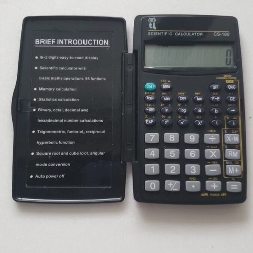 Littlies CS-180 scientific calculator new with cover and manual