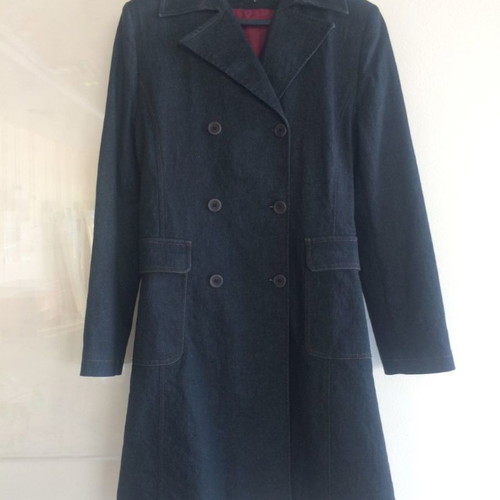 Toi Moi women's denim coat used, size Large, black