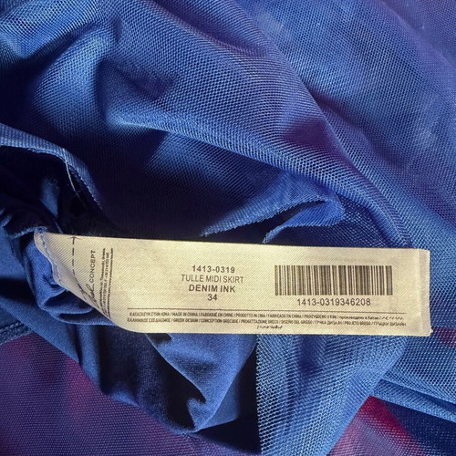 Axel tulle skirt like new, white and blue, size XS/34