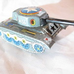 Τσίγκινο παιχνίδι tank της Daiya μεταχειρισμένο, made in Japan 1960