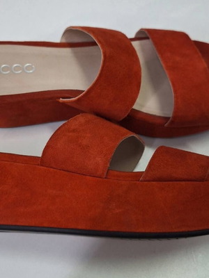 Ecco platform slippers new, genuine leather, size 40