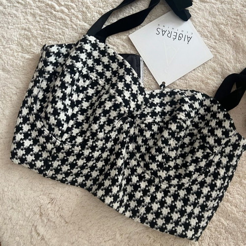 Aitheras Clothing bustier new, size S, black and white