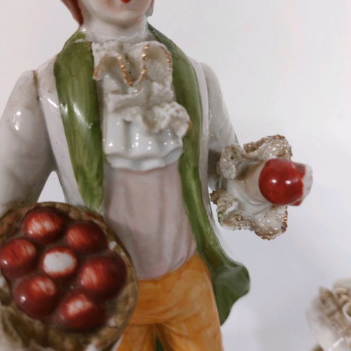 Porcelain couple used, vintage, 26 cm