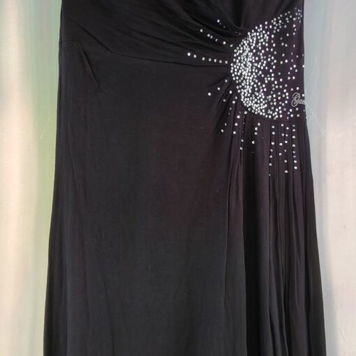 Guess halter dress like new, black with silver rhinestones, size M