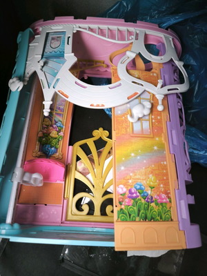 Mattel Barbie Fairy Tale Castle Carry Case with Princess FRB15 used