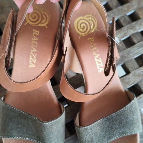 Ragazza women's sandals size 39 like new, leather, anatomical