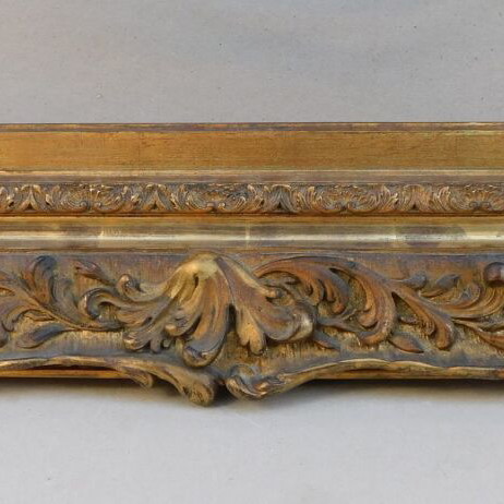 Wooden frame with ornate decoration like new, French made