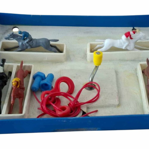 Vintage Aper Toys Ippodromos board game used, rare Greek collectible