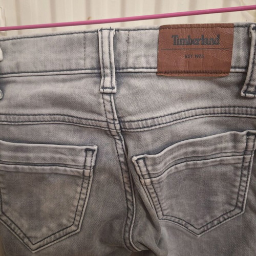 Timberland jean boys' pants used, grey, size 6 years