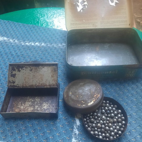 Three old boxes including Ottoman-era nickel-plated tobacco box