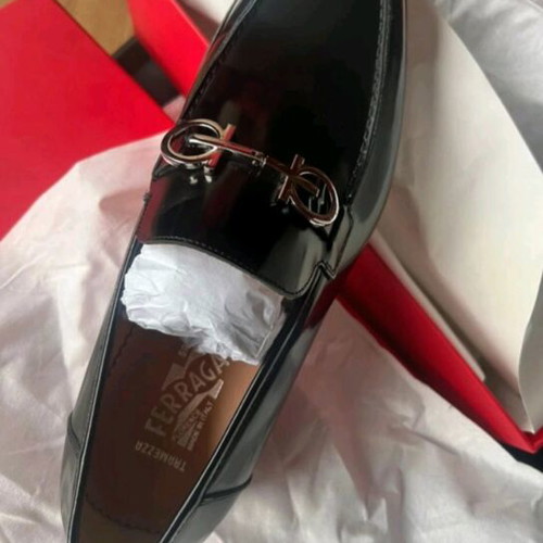 Salvatore Ferragamo Tramezza loafers new, size 43-43.5, black