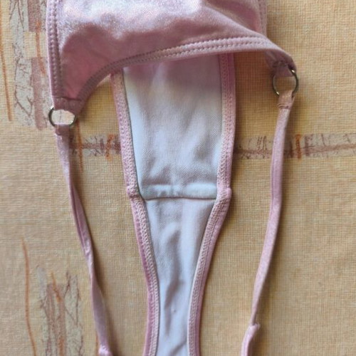 Women's bikini set pink iridescent new