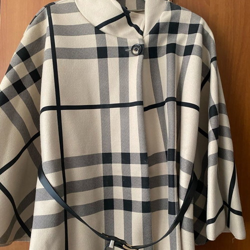 Poncho with Belt One Size Like New
