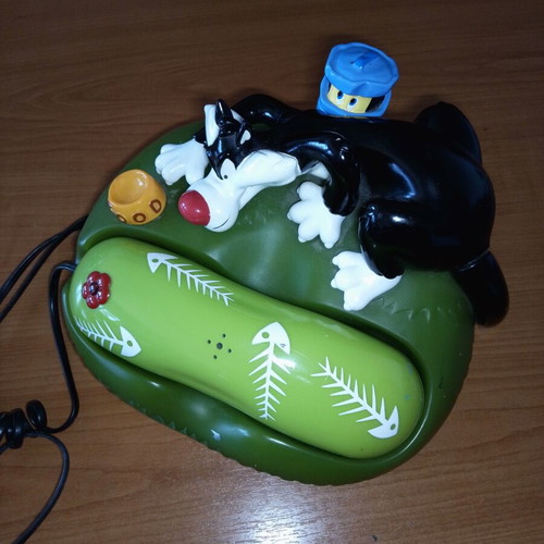 Disney collectible corded home phone used, green