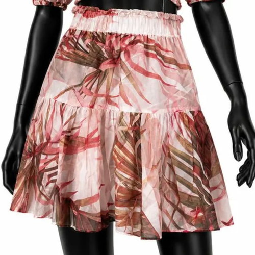All Saints Astria Mae Luar Skirt like new, brown and pink