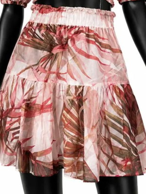 All Saints Astria Mae Luar Skirt like new, brown and pink