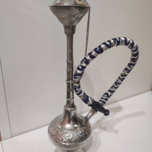 Metal hookah used, 25 cm, oriental style