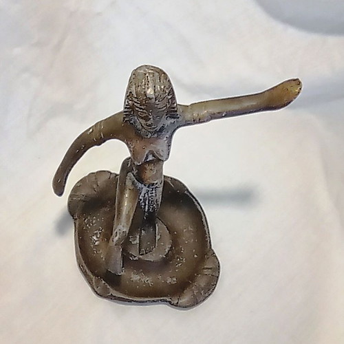 Vintage metal figurine exotic dancer 17 cm, like new
