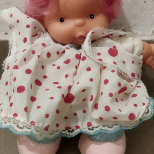Collectible doll used, from 1970, 28 cm height