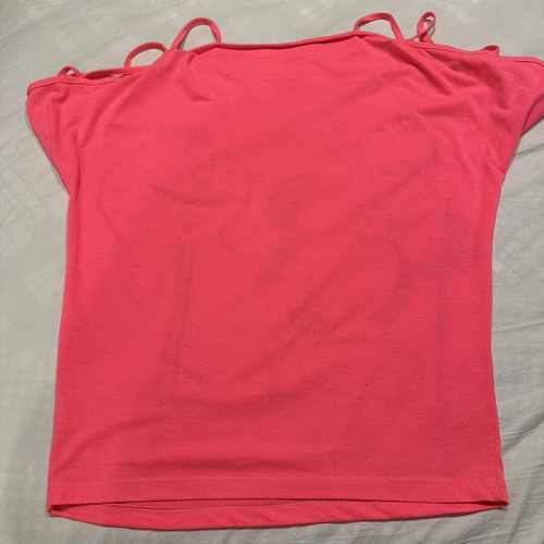 Pink Fly Minnie Mouse cold shoulder blouse, fuchsia, S/M