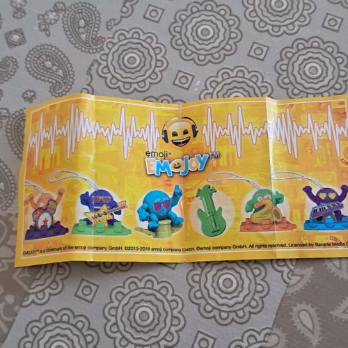 Emoji figures used, set of 11 pieces