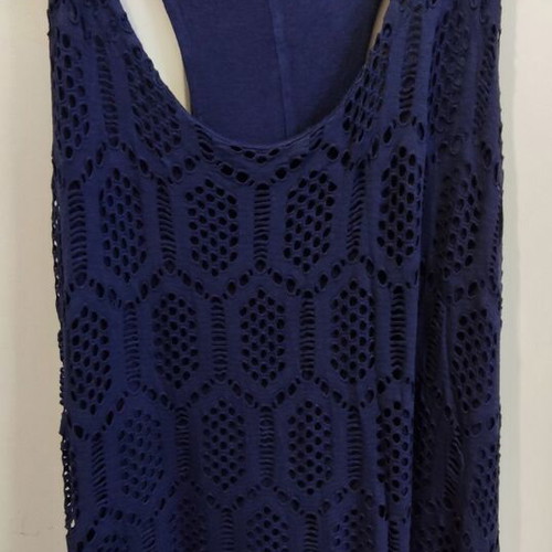 Blue dress like new with mako lining, size XL