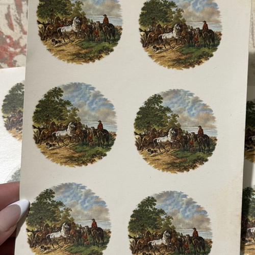 Lithographs used, set of 3