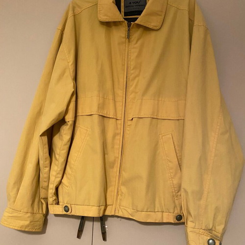 4 YOU men's windbreaker like new, yellow, sizes L and XL