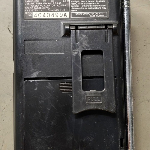 Casio TV-470D LCD pocket color television used, for parts