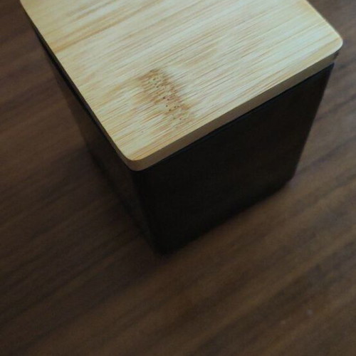 Handmade soy candle in glass container with wooden lid made to order