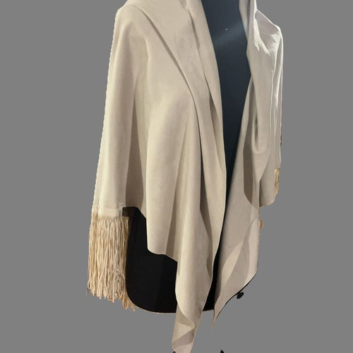 Laurie & Joe Paris cape new, ecru, 100% viscose
