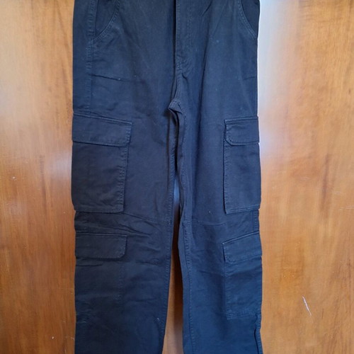 Cargo Panasonic pants Bershka black size S like new