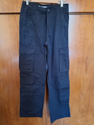 Cargo Panasonic pants Bershka black size S like new