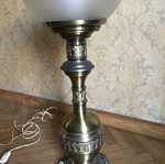 Antique brass floor lamp like new