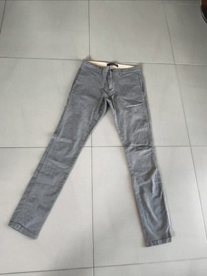 Zara men's fabric pants like new, gray, size M