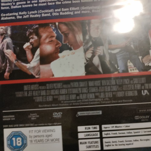 Road House DVD, action adventure crime, English subtitles